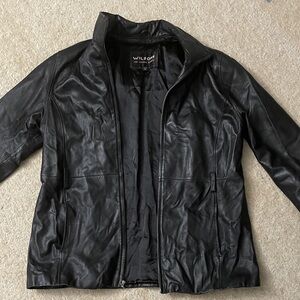 Wilson Black Leather Sports Jacket